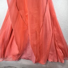 Cache Dress Vintage Long Maxi Y2K Ball Gown Prom Size 8 Pink Coral Sequin Fairy