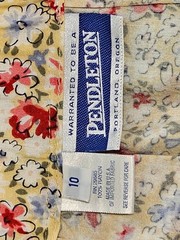 Pendleton separates, size 10, red yellow blue florals, rayon, perfect for summer