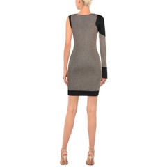 JUST CAVALLI Jumper Dress Pencil Metallic Gold Black Dress Size 44 – RP £497.00
