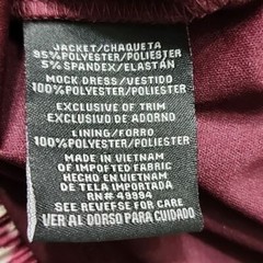 RM RICHARDS RED PURPLE NECKLACE JACKET DRESS SIZE 14P