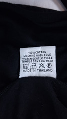Black Jersey Knit Wrap Dress Size M/L 100% Cotton Knee Length Stretch