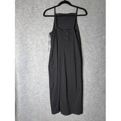 Old Navy Sleeveless Rib Knit Maxi Dress Black Jack Square Neck Medium Capsule