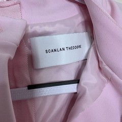 Scanlan Theodore Italian Milano Button Mini Dress Size AU 10 / US 6 Pink