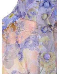New Zimmermann Rhytmic Lantern Voile Coton/Silk Mini Dress Size 1, M US
