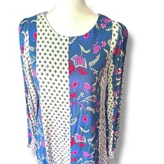 Andree by Unit Boho Teal & Pink Mixed Print Shift Dress