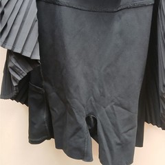 Spanx Yes Pleats Pleated Shorts Mini Tennis Dress Activewear Sporty Black Small