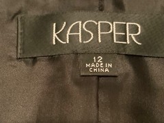 🌸Kasper Black Sleeveless Lined Side Zipper Polyester Tank Top Size 12 🌸