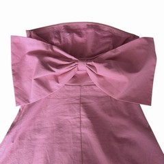 Altar’d State Strapless A-line Bow Mini Dress M• Barbie Pink Elle Coquette Girly