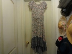 BOHEMIAN BABY DOLL SEMI TIERED FLORALS MAXI DRESS BY LUCKY BRAND S