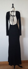 New Maxi Dress Size XS Black Cut Out Bow Elegant Chic Wedding