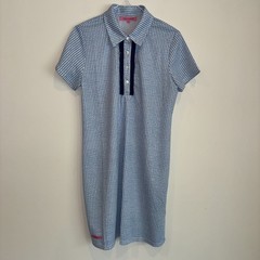 Simply Southern Women&rsquo;s Blue/White Striped Collared Shirt/Dress Size Large