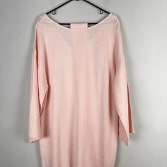 Mara Hoffman Women&rsquo;s Linen Dress Size M Salmon Pink Ruffle Hem W/ Belt