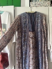 1970s vintage cotton gauze Indian block print dress true vintage antique size M