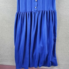 Karl Lagerfeld Paris Belted Puff-Sleeve Midi Shirtdress Women&rsquo;s 4 Royal Blue