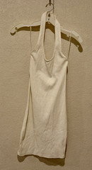 Cotton On NWT Ribbed Halter Tank Top Womens XS Ivory Cream Sleeveless