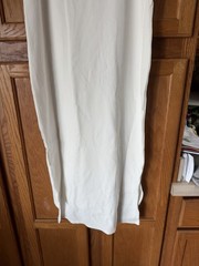 NWT The Drop Women’s Amelia Rib Knit Midi Tank Dress Side Slits Ivory Medium