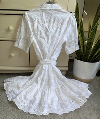 NWT Vineyard Vines Anne Eyelet Shirtdress Size 8 Color-White