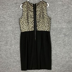 NEW $150 Ann Taylor Black Animal Print Leopard Sleeveless Sheath Dress Size 12