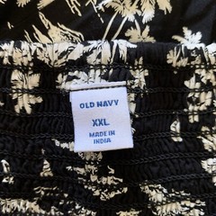 OLD NAVY WOMEN&rsquo;S SZ.2X FIT & FLARE ELASTIC PANEL BACK MAXI BLACK DRESS NEW