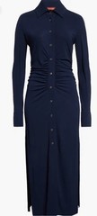 Altuzarra “ Claudia” Viscose Jersey Midi Shirt Dress,EU42=USA8, Navy, New,$1295