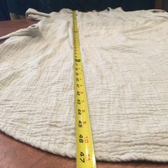 NWT Gauzy Muslin Midi Dress Womens L 100% Cotton Light Green Crinkle Breathable
