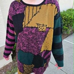 Her Universe Sally nightmare before Christmas sweater dress colorful