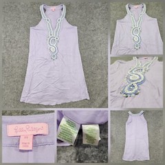 Lilly Pulitzer Valli Soft Shift Sleeveless Dress Light Lilac Verbena Womens XS