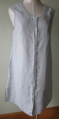 FLAX Designs LINEN DRESS S & L NWT Marigold Layer GReY