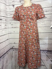 FINERY (JOHN LEWIS) Size 20 Red Floral Print Short Sleeve Empire Maxi Dress NWOT