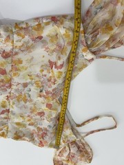 Birdy Grey Devin Floral A-Line Maxi Convertible Sleeves Pockets Sz S Multicolor