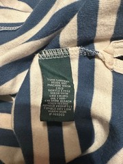 💙❤️RLR Lauren Jeans Co. SHARP Navy & Off-White Striped Hooded Nautical Dress XS