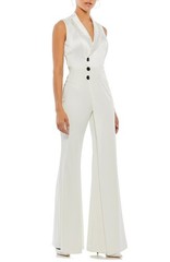 Ieena For Mac Duggal Sleeveless Wide Leg Jumpsuit- Size 4 (LK#177 A)