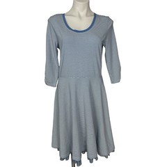 Matilda Jane Between the Lines Blue Stripe Tulle Dress Size Large