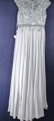 NEW, MAC DUGGAL Embellished Cap Sleeve Bodice Chiffon Gown sz 8 #LD269