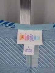 LuLaRoe Blue Plaid Check Summer Tank Dress Size Large New
