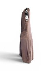 GAP Women’s Dusty Rose Sleeveless Ruched Midi Dress. Size L