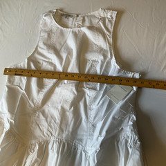 Free Assembly Maxi Dress Womens Size 2XL 20 White Sleeveless Pockets Lined