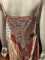 NWOT 100% Silk OOAK Patchwork Gown • SF Faire Artisan Masterpiece ✨