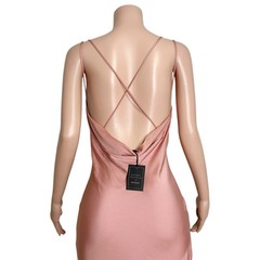 $198 NWT MICHAEL COSTELLO x REVOLVE Braxton Dress, Rose, XS