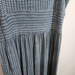 Ann Taylor Loft V-neck Tank Dress in Blue and White Size Small