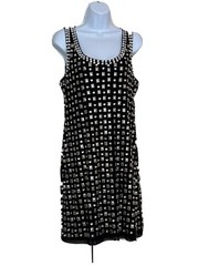 NWT! Alberto Makali Black Embellished Mini Dress Size Large.