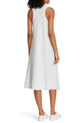 THE GREAT. Striped Lightweight Cotton U-Line Swing Tank Racerback Dress 1 S 4/6