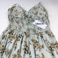 Blue B Collection Floral Maxi Dress Womens Medium Sage Green NWT Crochet Lace