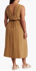 NWT $395 VINCE. Cross Back Dress Plus Size XXXL Viscose Stretch Mosswood NEW