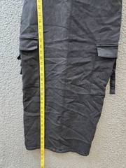 Tinseltown Sleeveless Cargo Bodycon Dress Juniors M Washed Black Zip Closure