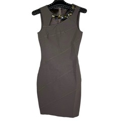 Maria Bianca Nero Jewel Neckline Sleeveless Sheath Dress Small NWOT