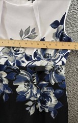 Connected Apparel Petite Jewel-Neck Printed Scuba Sheath Dress Women&rsquo;s 10P Cadet