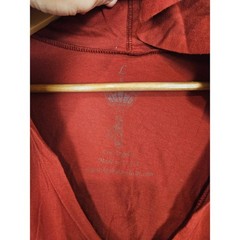 Key Closet Red Graphic Hooded Mini Dress Long Sleeve Medusa Motorcycle L