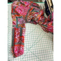Soft Surroundings Pink Paisley Patchwork Tiered Midi Dress Petite Size XL Puffy