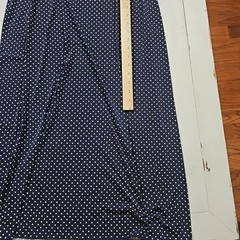 Enfocus Studio Size 8 Maxi Dress Sleeveless Navy Blue With White Polka Dots